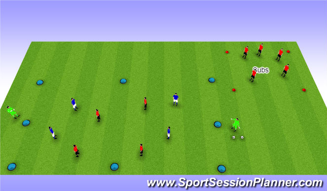 Football/Soccer Session Plan Drill (Colour): Possession Game