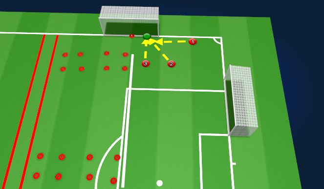 Football/Soccer Session Plan Drill (Colour): Warm up