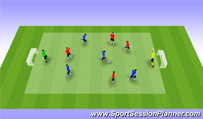 Fútbol Ejercicio del Plan de Sesiones (Color): Futsal