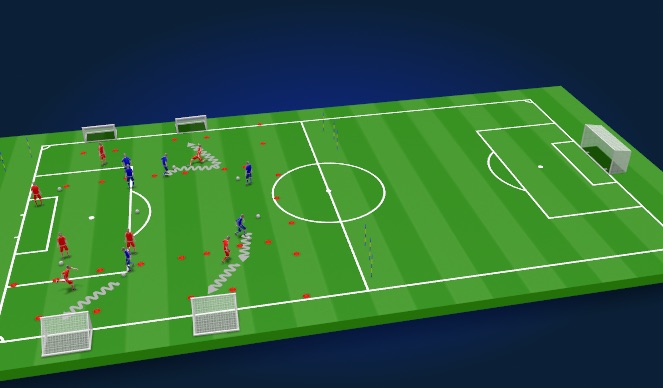 Football/Soccer Session Plan Drill (Colour): Skill