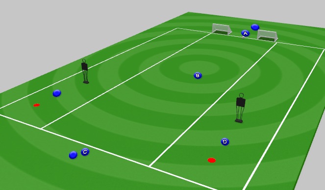 Football/Soccer Session Plan Drill (Colour): Animation 1