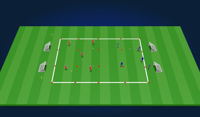 Football/Soccer Session Plan Drill (Colour): Pre Warm Up