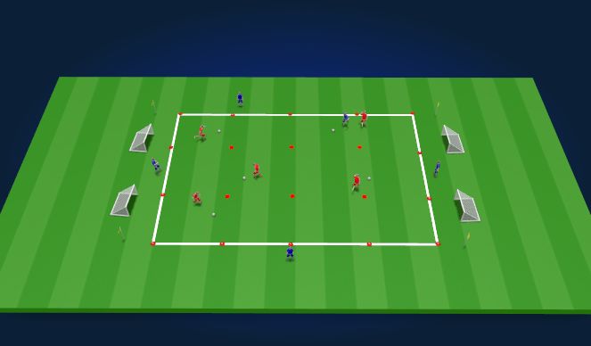 Football/Soccer Session Plan Drill (Colour): Warm Up