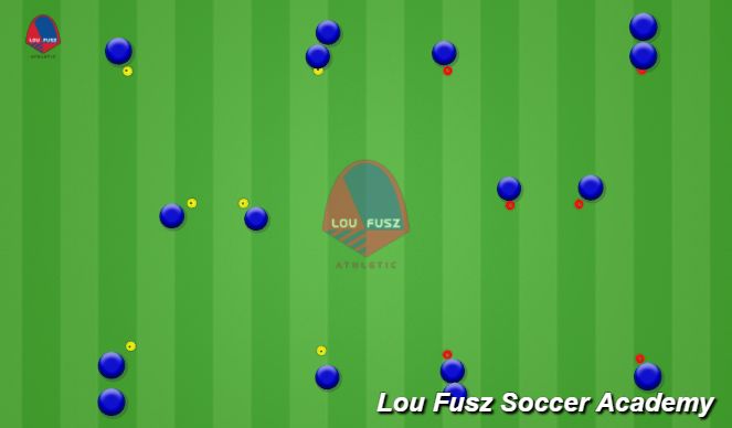 Football/Soccer Session Plan Drill (Colour): Lightning Bolt Passing