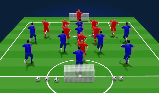 Football/Soccer Session Plan Drill (Colour): SSG