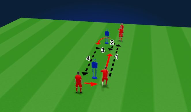 Fútbol Ejercicio del Plan de Sesiones (Color): Short short long