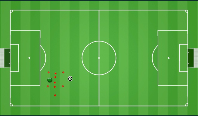 Football/Soccer Session Plan Drill (Colour): Warm up + passing