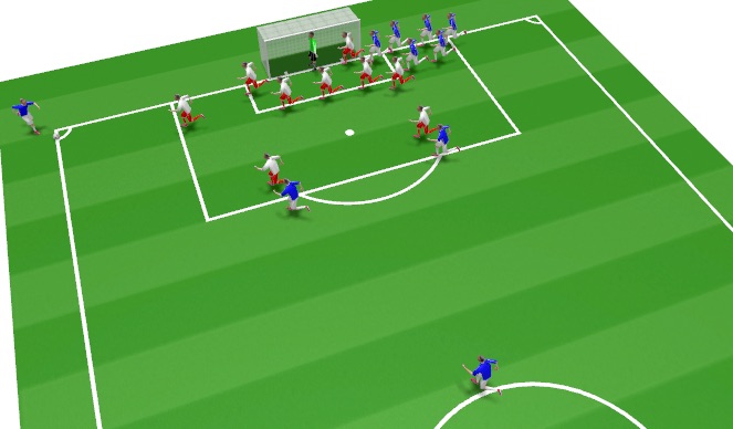 Football/Soccer Session Plan Drill (Colour): Animation 1