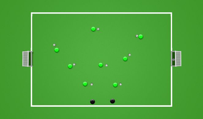 Football/Soccer Session Plan Drill (Colour): Cops & Robbers