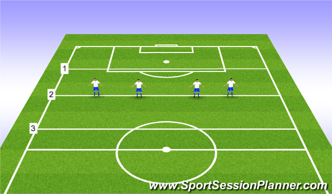 Football/Soccer Session Plan Drill (Colour): Initial Set Up