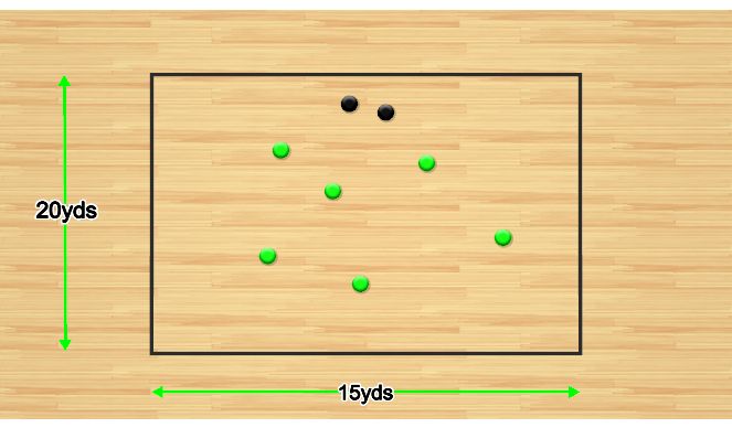 Football/Soccer Session Plan Drill (Colour): Freeze Tag