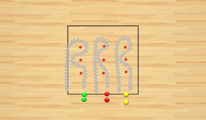Football/Soccer Session Plan Drill (Colour): Relay Race