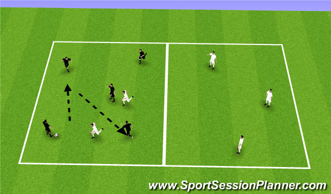 Football/Soccer Session Plan Drill (Colour): Warm - up/Possesion