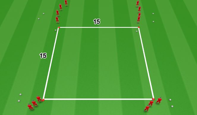 Football/Soccer Session Plan Drill (Colour): Straight pass, diagonal run ect