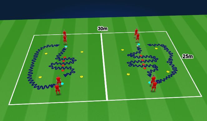 Football/Soccer Session Plan Drill (Colour): Skill
