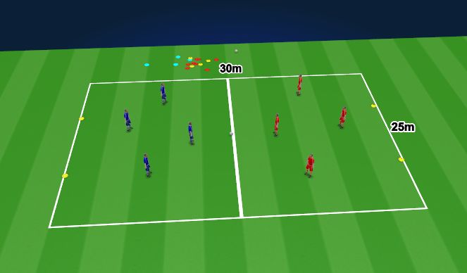 Football/Soccer Session Plan Drill (Colour): SSG