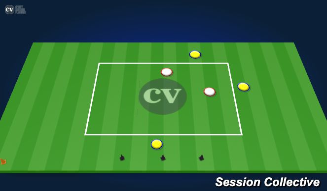 Football/Soccer Session Plan Drill (Colour): Pass Move React