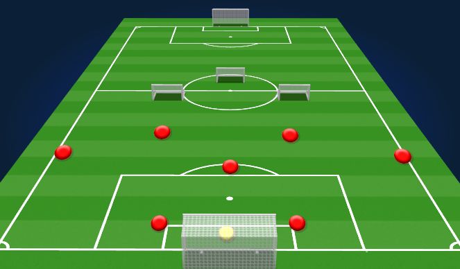 Football/Soccer Session Plan Drill (Colour): Unopposed patterns