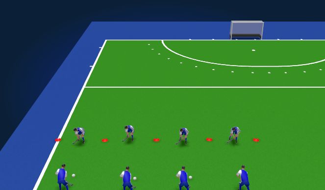 Hockey Session Plan Drill (Colour): 1vs1 Tournament