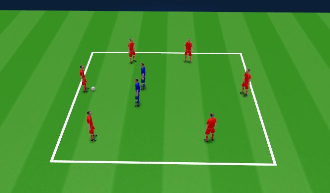 Football/Soccer Session Plan Drill (Colour): Warmup