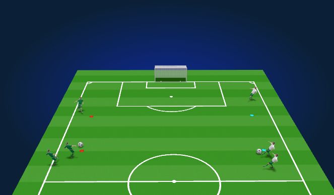 Football/Soccer Session Plan Drill (Colour): Passing Lines