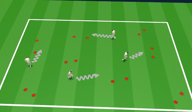 Football/Soccer Session Plan Drill (Colour): DRIBBLING TECHNICAL 