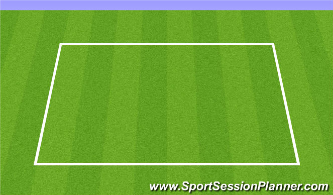 Football/Soccer Session Plan Drill (Colour): 3v3 Stop on the line