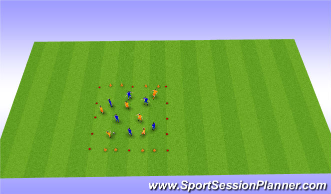 Football/Soccer Session Plan Drill (Colour): Game / Random