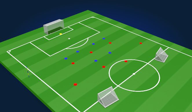 Football/Soccer Session Plan Drill (Colour): SP into LSG