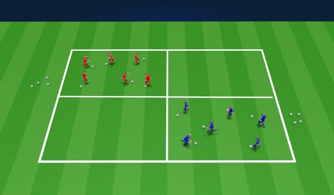 Football/Soccer Session Plan Drill (Colour): Technical Practice