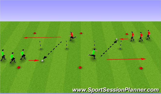 Football/Soccer Session Plan Drill (Colour): Drill 1.0