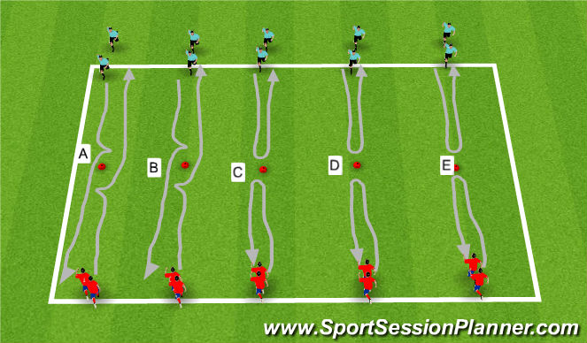 Football/Soccer Session Plan Drill (Colour): Skill Practice