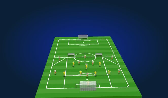 Football/Soccer Session Plan Drill (Colour): Specific practice