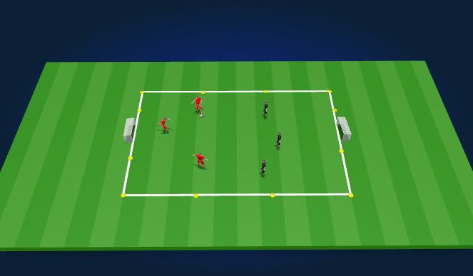 Football/Soccer Session Plan Drill (Colour): Pre Warm up