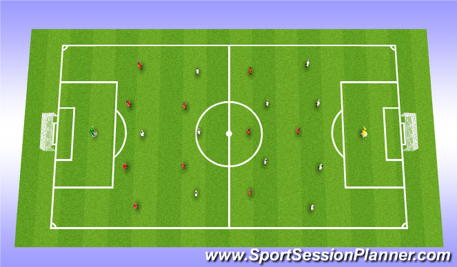 Football/Soccer Session Plan Drill (Colour): Game
