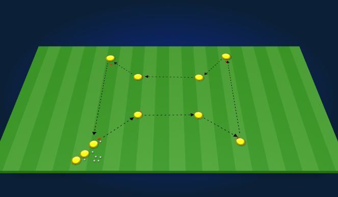 Football/Soccer Session Plan Drill (Colour): PD1 Animation