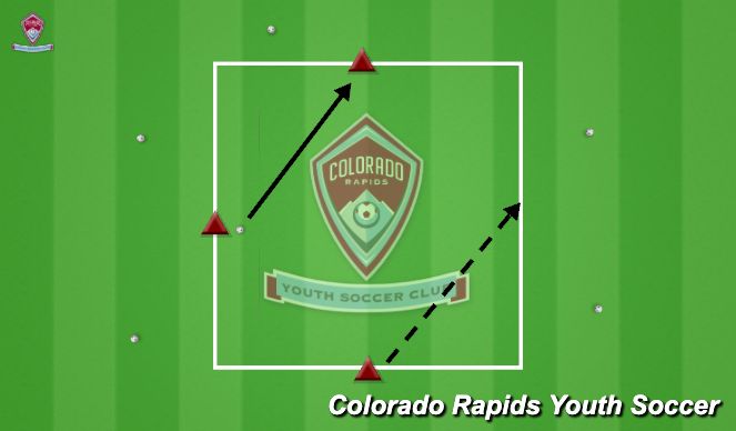 Football/Soccer Session Plan Drill (Colour): 3v1 Rondo