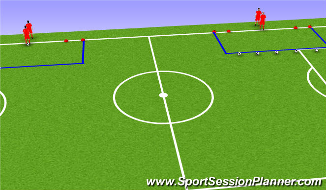 Football/Soccer Session Plan Drill (Colour): Escaping