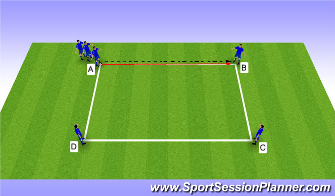 Football/Soccer Session Plan Drill (Colour): Drill - Playing to Feet