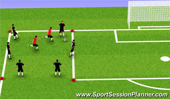 Football/Soccer Session Plan Drill (Colour): Screen 1