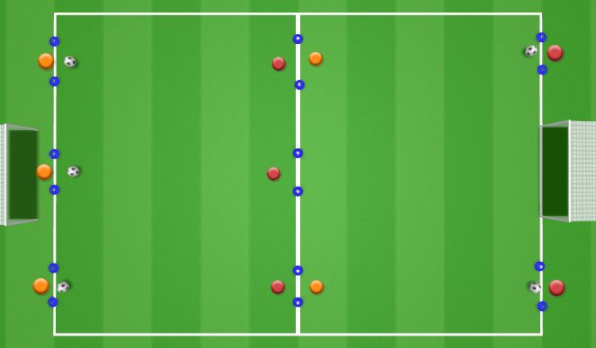 Football/Soccer Session Plan Drill (Colour): Phase 1