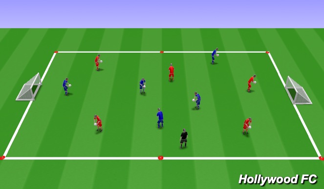 Football/Soccer Session Plan Drill (Colour): Crack The Code