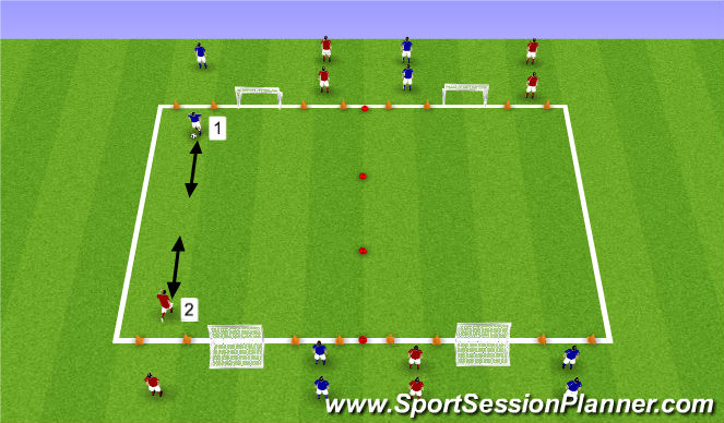 Football/Soccer Session Plan Drill (Colour): Screen 1