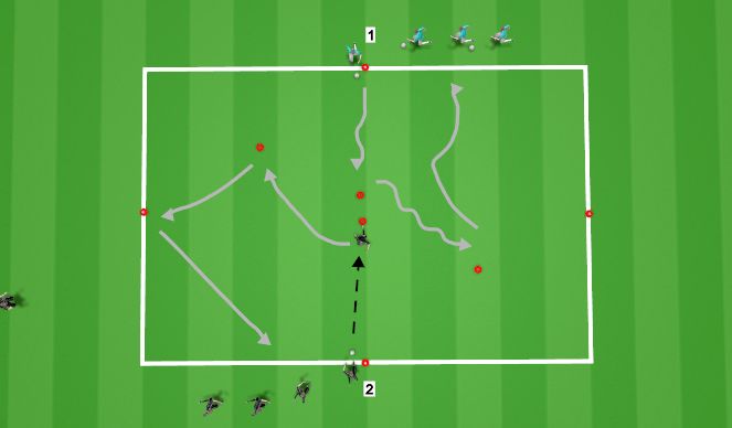 Football/Soccer Session Plan Drill (Colour): Box soccer