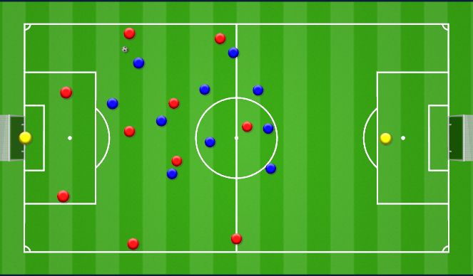 Football/Soccer Session Plan Drill (Colour): Animation 2