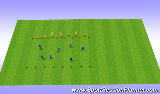Football/Soccer Session Plan Drill (Colour): Variable