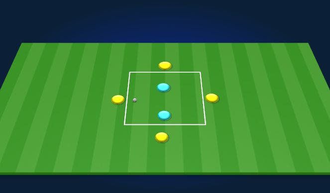 Football/Soccer Session Plan Drill (Colour): Rondo