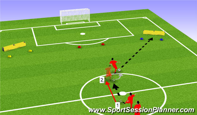Football/Soccer Session Plan Drill (Colour): The Setup