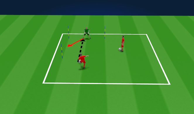 Football/Soccer Session Plan Drill (Colour): Technical Work