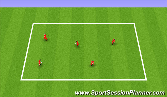Football/Soccer Session Plan Drill (Colour): juggling